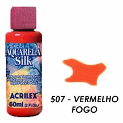 Aquarela Silk 60ml Acrilex Vermelho Fogo 507