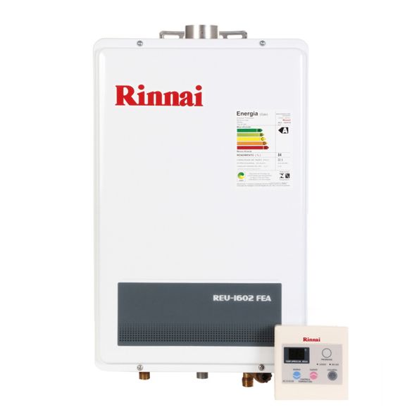 Aquecedor Digital Gas 22,5L REU1602FEA Rinnai GLP