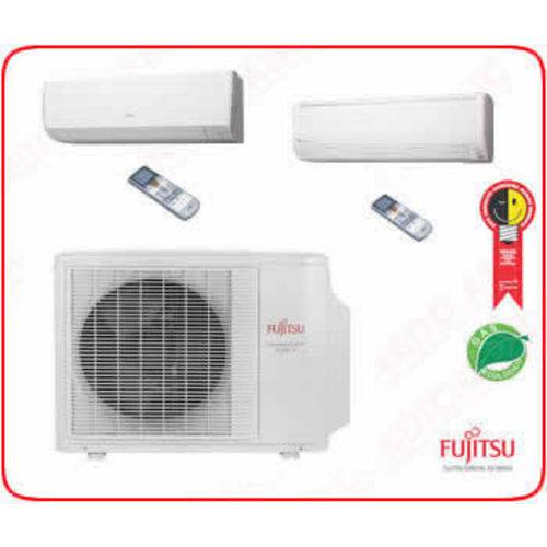 Ar Condicionado Multi-Split Fujitsu Inverter 18.000 Btus/h (2x Hw 12.000) Quente e Frio AOBG18LAT3 -