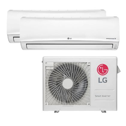 Ar Condicionado Multi Split Inverter LG 18.000 Btus (2x Evap 7.000 ) Quente e Frio 220v