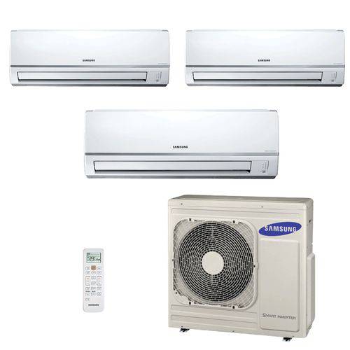 Ar Condicionado Multi Split Samsung 34.100 Btus (2x Evap Hw 8.900 + 1x Evap Hw 11.900) Quente/frio 220v
