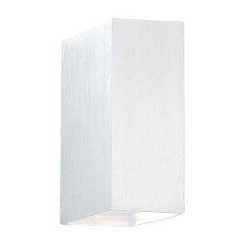 Arandela Brick de Metal Branco - Bella Iluminação