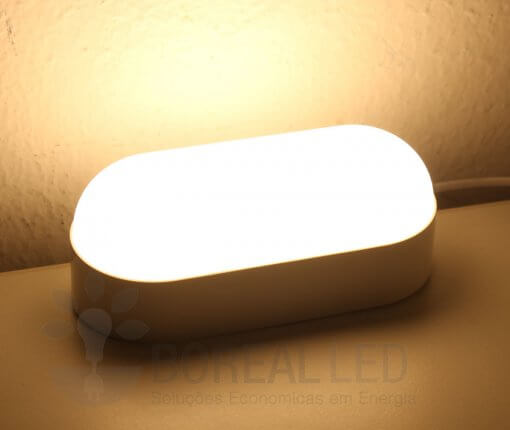 Arandela Externa LED Tartaruga 8W Luz Branco Quente 3000K