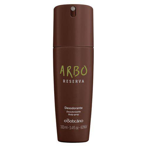 2 Arbo Reserva Desodorante Body Spray, 100ml Cada