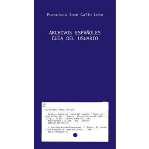 Archivos Espanoles - Guia Del Usuario