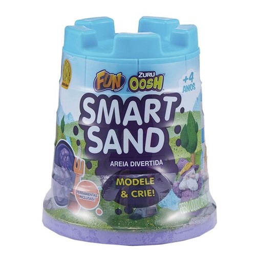Areia Divertida - Smart Sand - Azul Neon - Fun - FUN