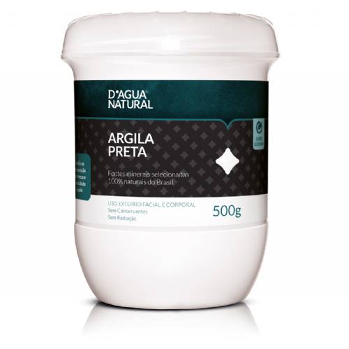 Argila Preta, 500g - Dágua Natural