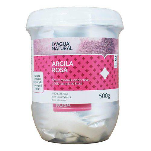 Argila Rosa D'agua Natural 500g
