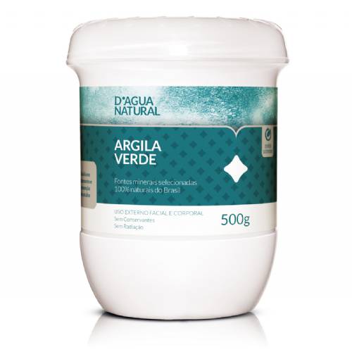 Argila Verde, 500g - Dágua Natural