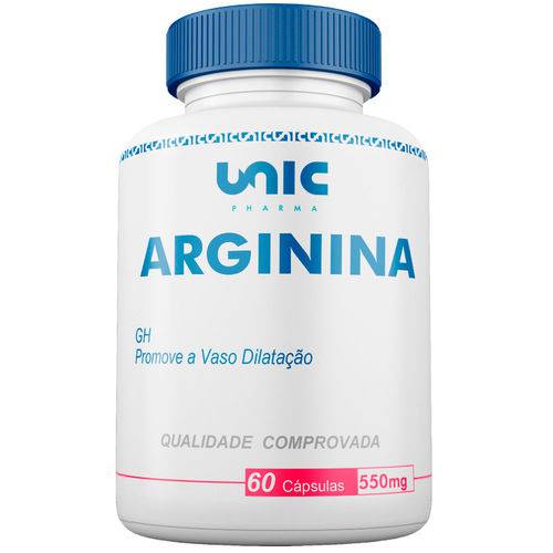 Arginina 550mg 60 Cáps Unicpharma