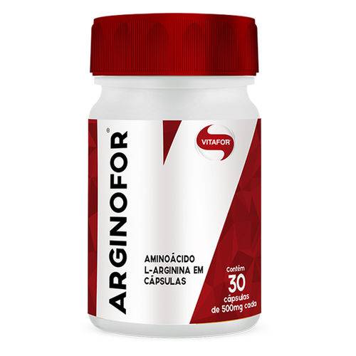 Arginofor (500mg) L-Arginina 30 Cápsulas - Vitafor