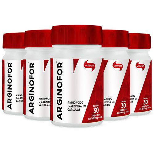 Arginofor L-Arginina - 5 Un de 30 Cápsulas - Vitafor