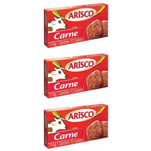 Arisco Caldo de Carne 114g (kit C/03)