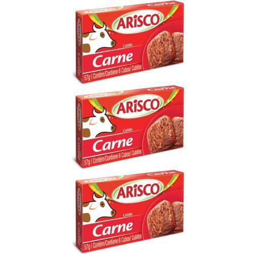 Arisco Caldo de Carne 57g (kit C/03)