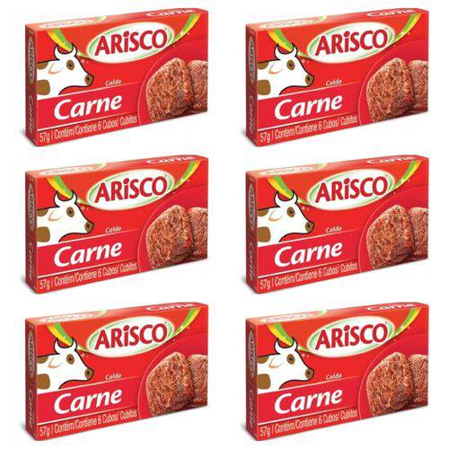 Arisco Caldo de Carne 57g (kit C/06)