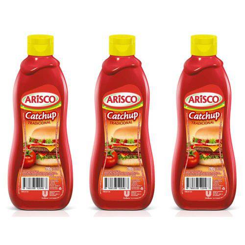Arisco Ketchup Pet 390g (kit C/03)