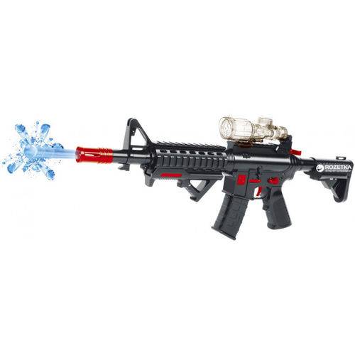 Arma de Brinquedo Super Gun M4 com Acessórios Lança Bola Gel