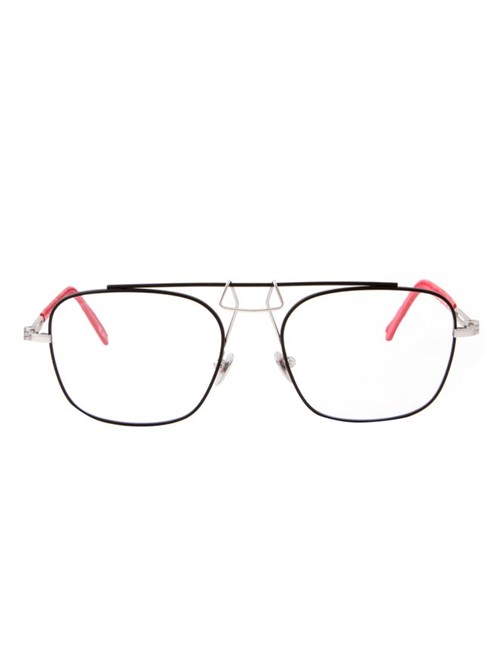 Armação de Óculos Calvin Klein 1810 Preto e Vermelho Tamanho 52