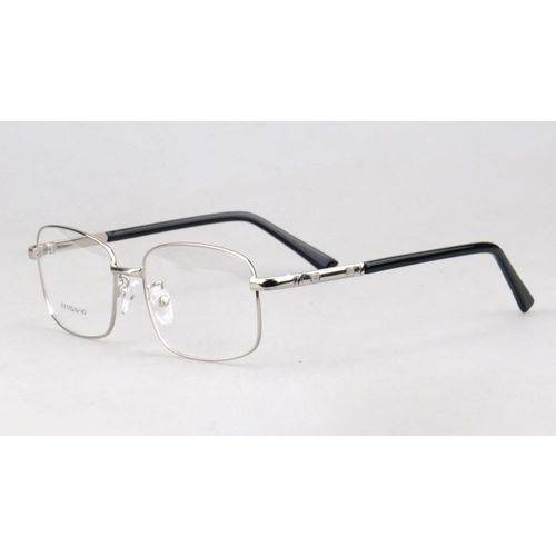 Armação Fina e Resistente de Alumínio para Óculos de Grau - Cor Prata
