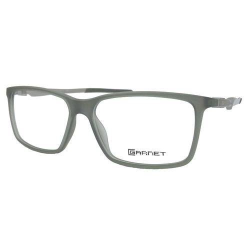 Armação Garnet Oculos Lente P/ Grau Sport Aluminio Cinza
