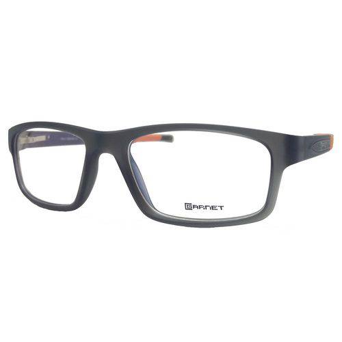 Armação Garnet Oculos Lente P/ Grau Sport Fibra Cinza
