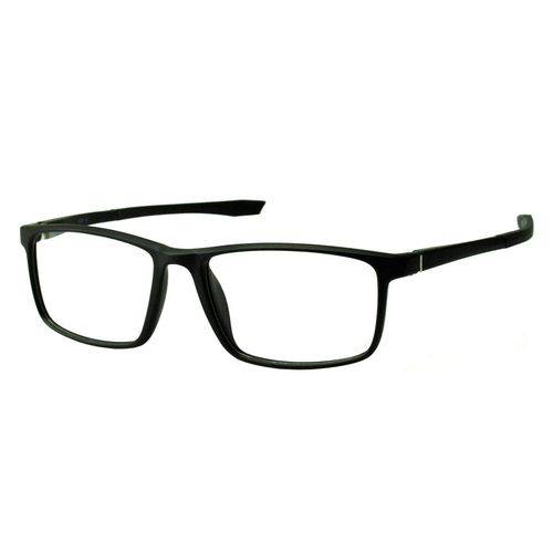 Armação Óculos Grau Masculino Esportivo Preto 9139