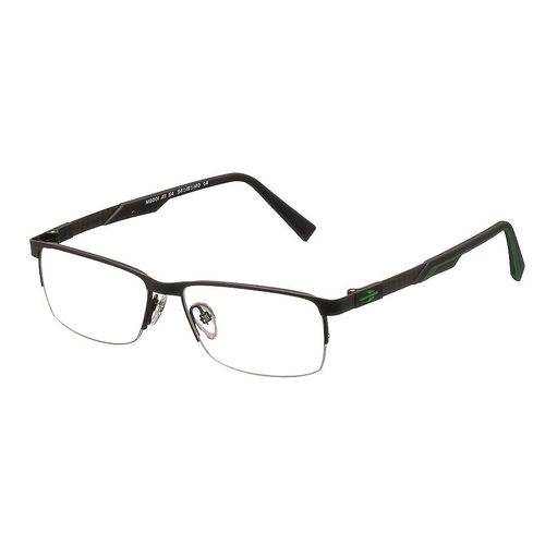 Armação Oculos Grau Mormaii M6001 A1154 - Preto com Detalhes em Verde / Fibra Carbono Titanio