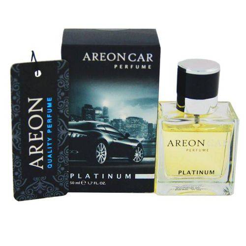 Aromatizante de Carro Luxo Areon Car Perfume - Platinum + Difusor