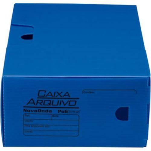 Arquivo Box 250x130x350mm Azul Pt 5 Un