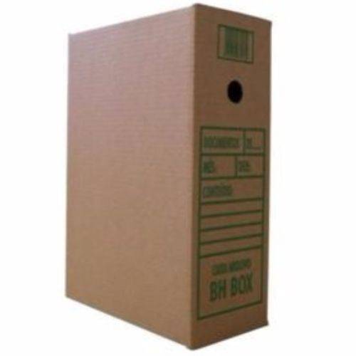 Arquivo Morto Papelão Ofício 340x133x240mm Kit com 10 Caixas BHBOX