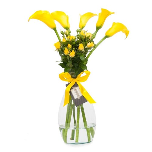 Arranjo Alturas com Flores Amarelas M