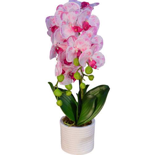 Arranjo Artificial Orquídea Falenópsis Rosa 48 Cm