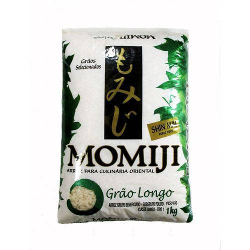 Arroz Japonês Momiji Grão Longo 1kg - Verde