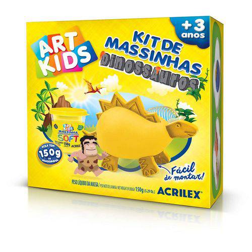 Art Kids Dinossauro 3 Amarelo