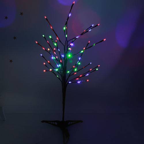Árvore Abajur Led Decoração Luminária Luz Colorida 220V