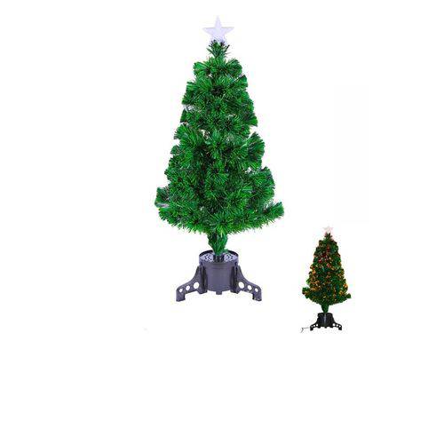 Árvore de Natal Fibra Óptica 90 Cm Bivolt