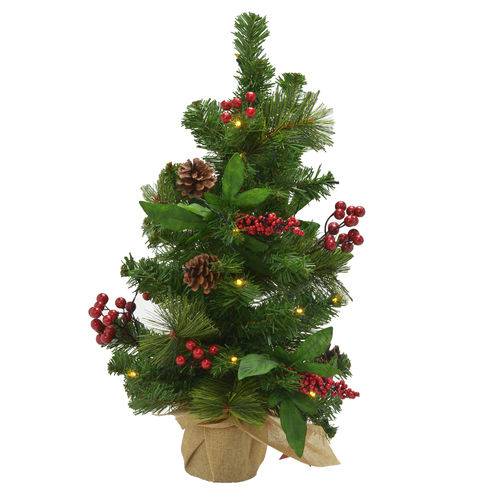 Árvore Decorada Santini Christmas com Led 53cm Ilumine