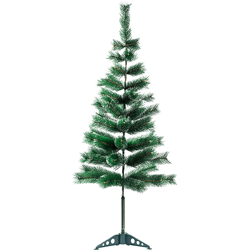 Árvore Tradicional Flocada 1,4m 53 Galhos - Orb Christmas