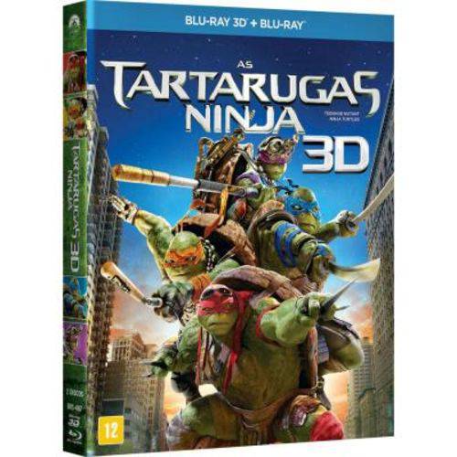 As Tartarugas Ninja - Blu Ray 3D+Blu Ray / Filme Ação