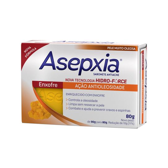Asepxia Sabonete Enxofre 80g - Sinter