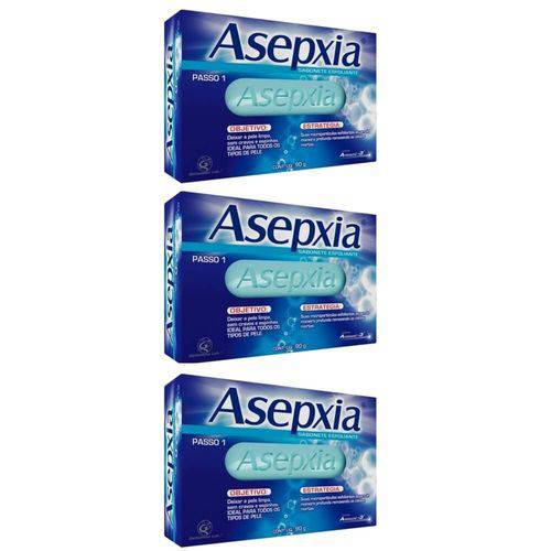 Asépxia Sabonete Esfoliante 90g (kit C/03)