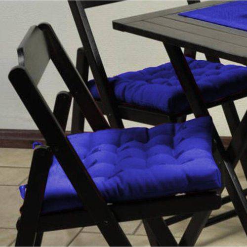 Assento de Cadeira Futton 40 X 40 Oxford Liso - Azul Bic