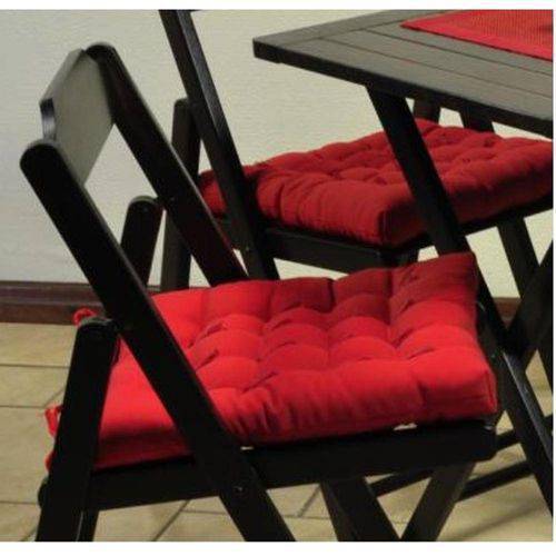Assento de Cadeira Futton 40 X 40 Oxford Liso - Vermelho
