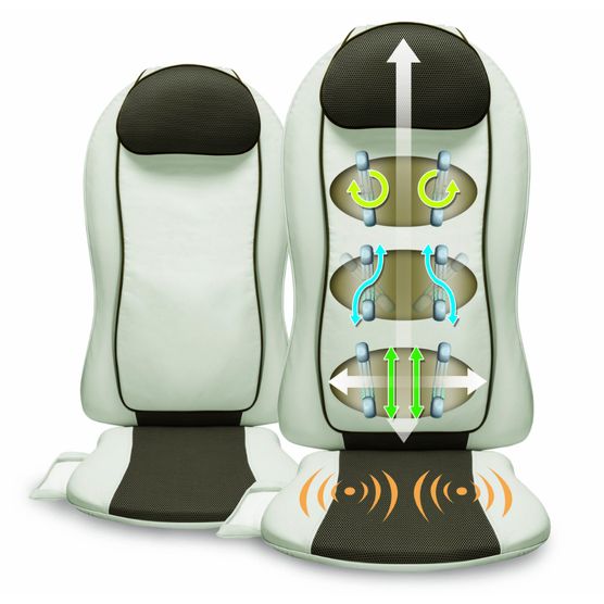 Assento Massageador Back Shiatsu Seat RM-AS7177A Relax Medic Bivolt