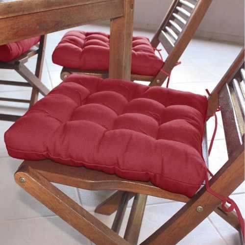 Assento para Cadeira Futon 40x40 Cm - Vinho