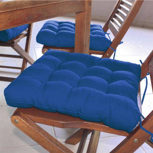 Assento para Cadeira Futton Confort 40x40cm Azul