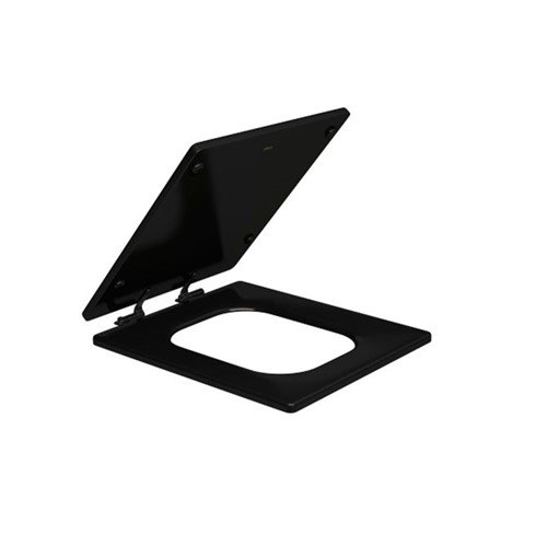 Assento Termofixo Ébano com Slow Close Quadratta e Ferragem Black Noir - AP.44.BL.NO.95 - Deca - Deca