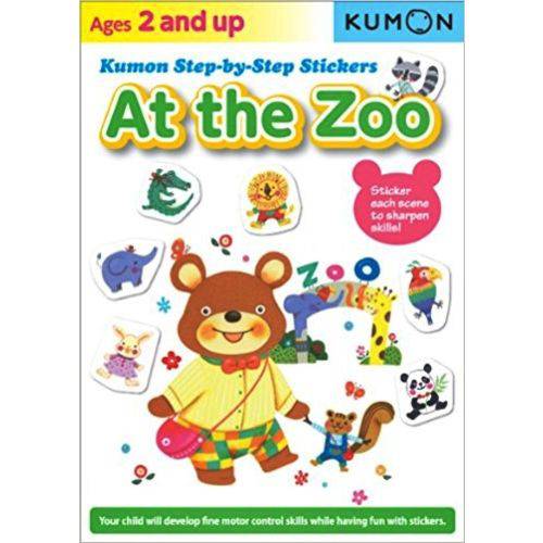 At The Zoo - Kumon Step-by-step Stickers - Ages 2 And Up - Kumon