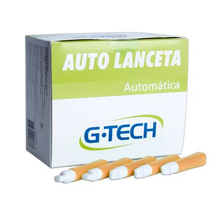 Auto Lanceta Automática G-Tech 28G 100 Unidades