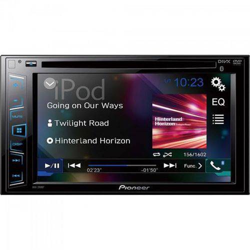 Auto Radio DVD/USB/AM/FM/BLUETOOTH AVH-298BT Preto Pioneer